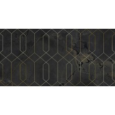 Декор 60x120 JURASSIC BLACK POLISHED LUX DECOR RECT. Jurassic Керамическая плитка Itt Ceramic