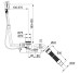 B601-901 слив-перелив для ванны Multiplex M5 удлиненный, Хром (1 сорт)
