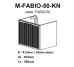 32213 Тумба Fabio (кашемир) с умывальником Fabio 50 см (консольная) черная ручка (1 сорт)