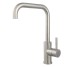 Смеситель Camira Inox, кухня, нержавеющая сталь, Г-образный, FERRO