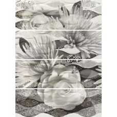 Декор (25x75) DECOR ROSE-4 (набір 4 шт.) з колекції Bergen Bergen Керамічна плитка Mallol