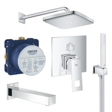 UA26417SC2 Eurocube Tempesta Cube 250 Набір для комплектації душу з виливом, 3 споживачі (1 сорт) UA26417SC2 Eurocube Tempesta Cube 250 Набір для комплектації душу з виливом, 3 споживачі (1 сорт)