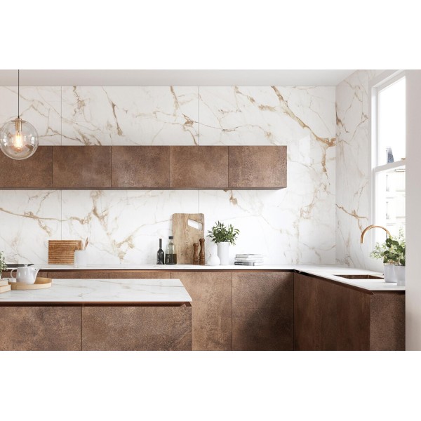 G1051 CALACATTA GOLD NATURE 6 MM 160х320 (плитка настінна)