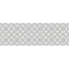 (20x60) 7VFBG2F Fleur Blanck-Gris - Deco Dantan з колекції Deco Dantan Deco Dantan Керамічна плитка Tagina