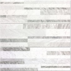 (25x75) fNIZ Roma Diamond 25Deco White Brillante - Roma Diamond з колекції Roma Diamond FAP ROMA DIAMOND Керамічна плитка FAP Ceramiche
