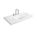 LA BELLE умивальник меблевий 100*49см на 3 отв, без переливу, White Alpin CeramicPlus