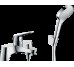 Змішувач Novus врізний на край ванни 2 отвори + комплект душової лійки Croma Select (71044000)