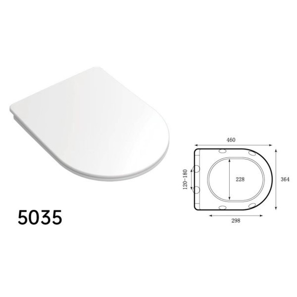 5035 Сидение duroplast slow-closing (460*364 мм)
