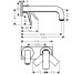 Змішувач Axor Citterio 220 Lever rhombic cut для умивальника, зі стіни, на пластині, Chrome 39171000