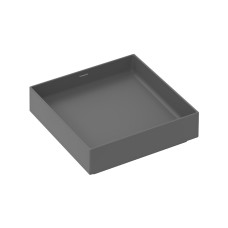 Умивальник Xuniva Evo E накладний без переливу, 400х400 мм Slate Matt Grey (60324760)