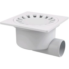 Зливний трап 150x150/50, підводка–бокова, решітка–біла, гідрозатвор–мокрий Зливний трап 150x150/50, підводка–бокова, решітка–біла, гідрозатвор–мокрий Трапи: Вибір, Особливості та Купівля