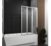 Шторка на ванну трьохелементна Style 1000х1500мм (right) chrome, скло 4мм clear Koller Pool