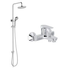 IMPRESE душовий набір, змішувач для ванни MODUS, душова система без змішувача (f03208201SR+T-15084), хром