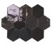 Плитка Graphite 10.8x12.4 Zellige Hexa Wow з колекції Zellige Hexa Wow