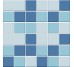 Мозаика (30x30) M TR 12 Tr azzurro-33+Tr cielo-33+Tr bluavio-33 - Trasparenze Mix из коллекции Trasparenze Mix Vogue