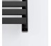 WWQSN087045K9M5E8P Полотенцесушитель электрический Quadrus Slim One 870-450, цвет черный мат RAL 9005, скрытое подключение справа Бренди>Terma