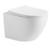 DBA70251111W Balance Подвесной безобедочный унитаз с крышкой soft-close, Vortex Flush, белый глянец (1 сорт)