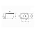 DBA70251111W Balance Подвесной безобедочный унитаз с крышкой soft-close, Vortex Flush, белый глянец (1 сорт)