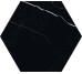 Плитка Esagona Marmo Nero 22.5x19.5 Mate 41zero42 з колекції Mate 41zero42
