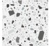 Плитка 18.6x18.6 CNF101M Bianco Grigio Quintessenza Confetti з колекції Confetti Quintessenza