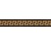 Декор (3x20) 00689360 List. Legno Greca Moka - Gold з колекції Gold Versace