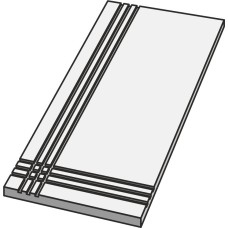 Кутова сходинка (60x30) Esquina Huella Grey P90 - Dom з колекції Dom Кутова сходинка (60x30) Esquina Huella Grey P90 - Dom з колекції Dom