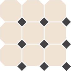 White Black Dots 30x30 Octagon Top Cer з колекції Octagon White Black Dots 30x30 Octagon Top Cer з колекції Octagon
