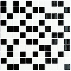 Мозаика GM 4001 С2 Black-White 300x300x4 Котто Керамика