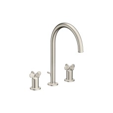 Змішувач Axor Archivio 190 Cross для умивальника на 3 отвори, Stainless Steel Optic 34027800 ARCHIVIO — сторінка 2