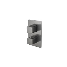 LOUNGE, Зовнішня част. термостатичного змішувача smart box, brushed titanium (100281126) LOUNGE, Зовнішня част. термостатичного змішувача smart box, brushed titanium (100281126)
