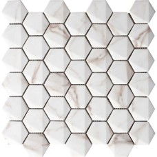 Мозаїка (30x30) 69HE-CA Hexagonal Calacata - Marmorea з колекції Marmorea Marmorea Керамічна плитка Grespania — сторінка 4