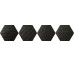 Плитка (15x17.1) EXAREL.NEM DECORO RELIEF NERO MATT - Examatt з колекції Examatt Tonalite