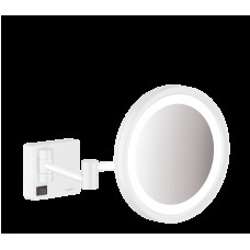 AddStoris Дзеркало для гоління з LED освітленням, білий матовий (41790700)