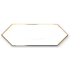 DECOR ZENITH GOLD WHITE 10x30 (плитка настінна, декор)