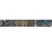 Бордюр (8x59) SH05LA Batik Turchese List. A - Shine з колекції Shine Impronta