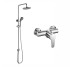 IMPRESE душовий набір, змішувач для душа HORAK, душова система без змішувача (15170+T-15084), хром