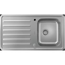Кухонна мийка S4113-F340 на стільницю 915х505 з сифоном automatic (43337800) Stainless Steel