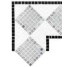 Мозаїка Angolo Giunone Oro Bianco 17x17 Fregi Bisazza з колекції Fregi Bisazza