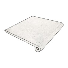 URBAN BLANCO Peldano Redondo 970031 сходинка заокруглена з капіносом 29.7х33х1.4 PZ287 URBAN BLANCO Peldano Redondo 970031 сходинка заокруглена з капіносом 29.7х33х1.4 PZ287