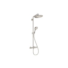 Душова система Croma Select S 280 1jet Showerpipe EcoSmart з термостатом, Stainless Steel Optic (26891800) CROMA SELECT S