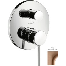 Змішувач Axor Starck Pin прихованого монтажу для ванни/душу Brushed Red Gold 10416310