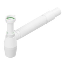 Сифон для умывальника с накидной гайкой 1 1/2", с гофрой d40/50 с розеткой. Сифон для умывальника с накидной гайкой 1 1/2", с гофрой d40/50 с розеткой. Imprese смесители производитель Чехия