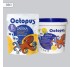 Двухкомпонентная эпоксидная затирка фуга для плитки и мозаики ТМ "OCTOPUS", цвет платина 1,25 кг.