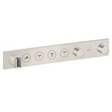 Термостат для 4-х споживачів, Axor Select, прихований монтаж, Stainless Steel Optic 18357800 Термостат для 4-х споживачів, Axor Select, прихований монтаж, Stainless Steel Optic 18357800