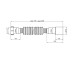 Гофротруба Agua GN31 1 1/2''х40/50 мм 310-650 мм з накидною гайкою Agua