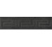 Бордюр Fascia Greca Black 9.8x39.4 Palace Gold Versace з колекції Palace Gold Versace