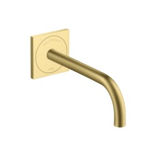 Смеситель AXOR Uno 225 для умывальника из стены электронный 230V, Brushed Brass 38120950 Смеситель AXOR Uno 225 для умывальника из стены электронный 230V, Brushed Brass 38120950