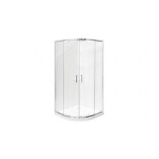Кабина полукруглая MODERN 90x90x190 универсальная: стекло mrozone, профиль хромированный
