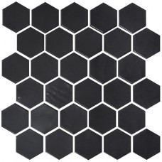 Мозаика H 6021 Hexagon Black MATT 295x295x9 Котто Керамика