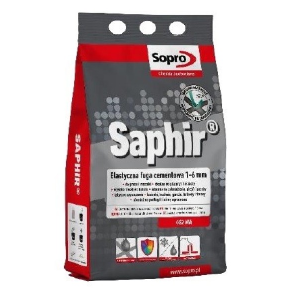 Затирка для швов Sopro Saphir 9500А белый №10 (4 кг) Sopro
